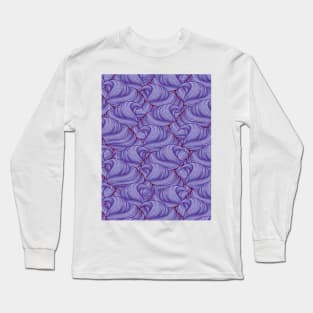 Fluffy and Creamy Pastel Colored Soft Served Ice Cream Surface Pattern Design Long Sleeve T-Shirt